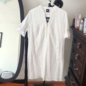 Anne Klein  white new dress  size Large